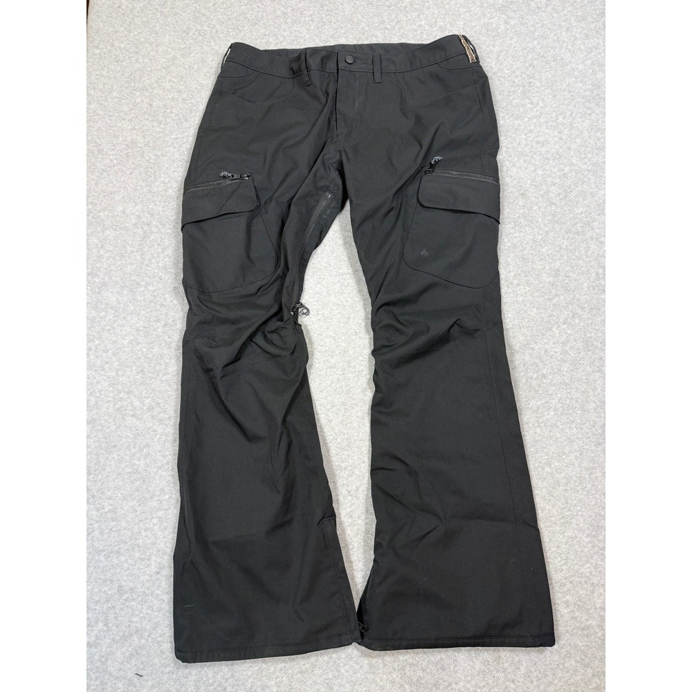 Burton Snowboard Pants Mens XL Black Cargo Living Lining Ski Snow Trousers